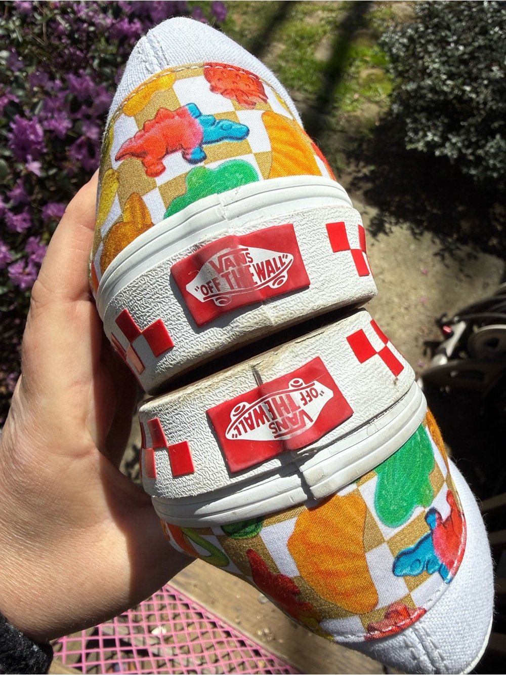 Vans X Haribo White/Tan Classic Slip-On- Limited Edition - Picture 8 of 10